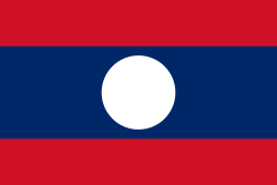 ↑ Vlag van Laos (ratio 2:3)